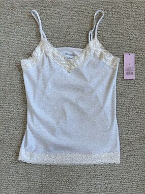 Lace Trim Cami Coquette Soft Girl Tank